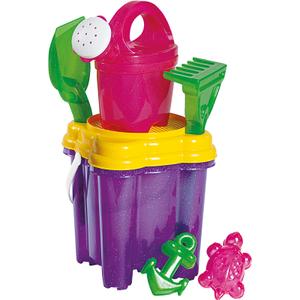 a2100332-beach-games-androni-giocattoli-seau-garni-chateau-paillete-purple-pink-green-33x15x15-cm