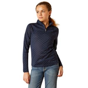 10048922-girl-s-long-sleeved-1-4-zip-t-shirt-ariat-sunstopper-3-0-blue