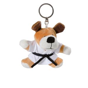 336031009-child-key-ring-danrho-dog-ben-brown-white-10-cm