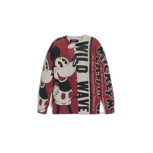 25wbjf01-3005-children-s-round-neck-sweater-desigual-wild-mickey-red-black-white