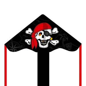 ecodejr2-kite-ecoline-delta-eco-jolly-roger-black-red-85-cm