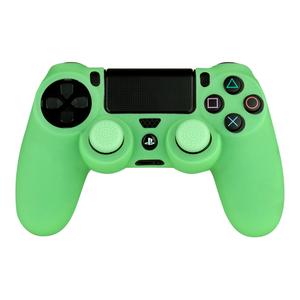 140108c-silicone-protective-case-with-glow-in-the-dark-grips-for-controller-fr-tec-ps4-green-one-size