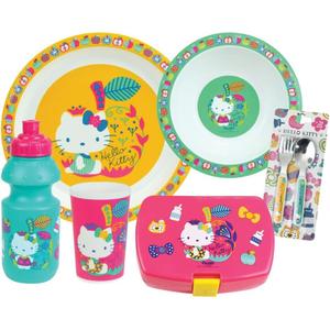 006375-fun-house-hello-kitty-children-s-dining-set-w-soup-plate-dinner-plate-bottle-snack-box-2-utensils-multicolor-one-size