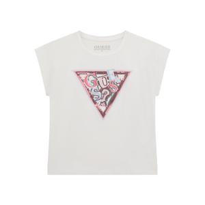 j5yi04-k6yw4-g011-sequin-t-shirt-for-girls-guess-midi-pure-white