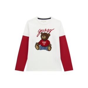 l4bi13-i3z14-g011-children-s-long-sleeve-t-shirt-with-round-neck-guess-pure-white