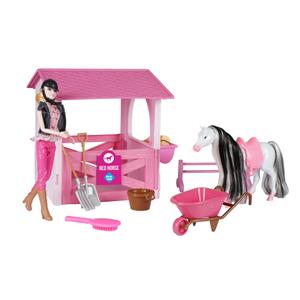 590400-186-girls-stable-toy-red-horse-pink-one-size