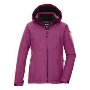 43502-000-00498-girl-s-hooded-waterproof-jacket-killtec-kow-217-dark-raspberry
