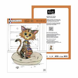 afm21u07-poster-kiub-kook-chaton-mignon-white-multicolour-30x40-cm