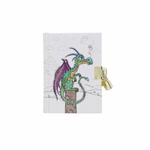 lesa636j03-secret-booklet-a6-dragon-child-kiub-kook-160-p-white-green-11-5x15-5x1-5-cm