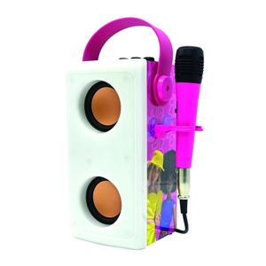 btp185bbz-wireless-bluetooth-speaker-with-lights-and-microphone-lexibook-barbie-green-pink-one-size