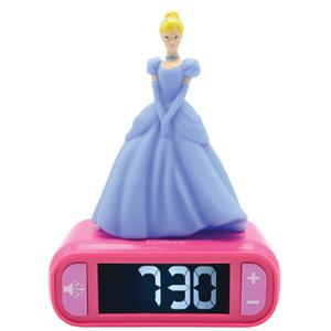 rl800dp-cinderella-princesses-3d-design-alarm-clock-with-nightlight-lexibook-blue-pink-one-size