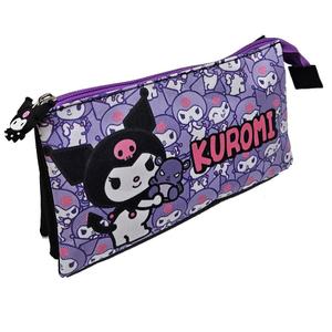 8436615538751-triple-pencil-case-for-children-manenti-hello-kitty-kuromi-purple-22x14x3-5-cm