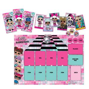 35051578215-set-of-24-trading-cards-with-9-tokens-mga-l-o-l-surprise-dance-off-multicolour-one-size