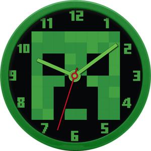 8435507874786-children-s-wall-clock-mojang-studios-minecraft-green-25-cm