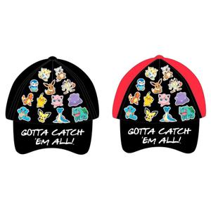 8435631307747-baseball-cap-for-kids-nintendo-pokemon-x2-black-red-53-55-cm