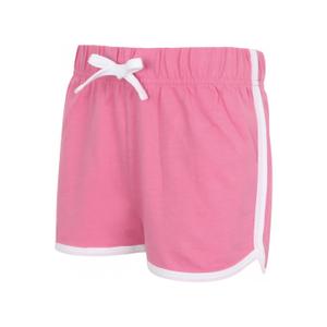 sm069-brightpink-white-children-s-shorts-skinni-fit-retro-bright-pink-white