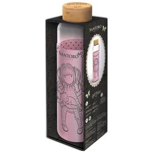 8412497002955-glass-bottle-with-silicone-lid-for-girls-stor-gorjuss-black-585-ml