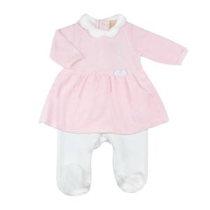 850-1007-baby-velour-pyjamas-trois-kilos-sept-sophie-la-girafe-pink