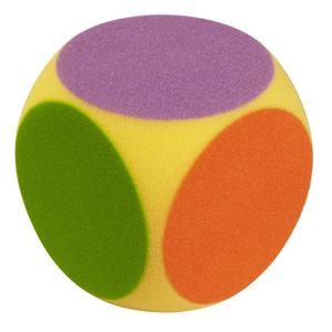 g5091-foam-dice-volley-jaune-rouge-violet-vert-16x16x16-cm