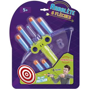 a2301165-crossbow-action-game-with-6-arrows-wdk-partner-green-blue-purple-31x3x24-7-cm