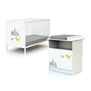 18058203-06-baby-cot-and-changing-table-fox-webaby-white-one-size