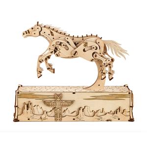 611881-mechanical-mustang-wooden-construction-set-with-628-pieces-woodtrick-mecanisme-3d-beige-one-size