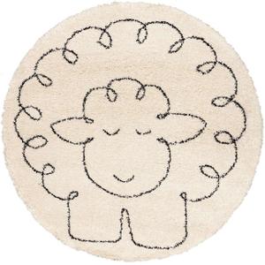 802-345-bedroom-carpet-yellow-tipi-fluffy-sheep-black-cream-160-cm